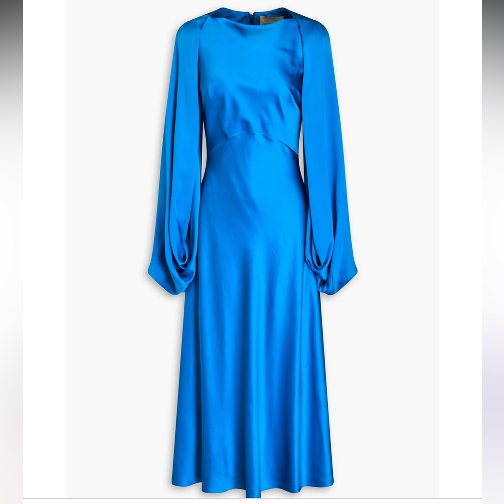 Roksanda Ilincic Vibrant Blue Long Sleeve Dress